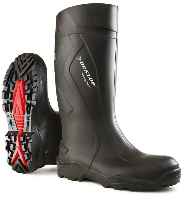 Dunlop Purofort Full Safety Wellingtons C762041 - Black - Customisable Wellingtons