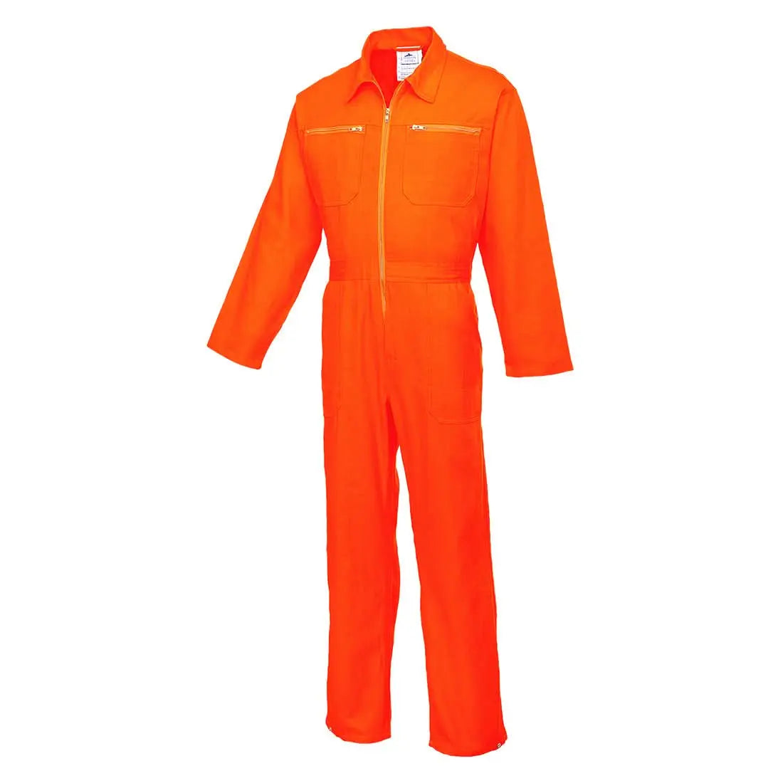 Portwest Cotton Boilersuit C811 - Orange - Customisable Coveralls