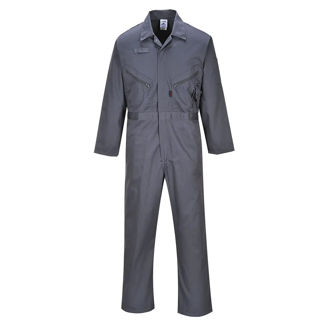 Portwest Liverpool Zip Coverall - C813 - Graphite Grey - Customisable Coverall
