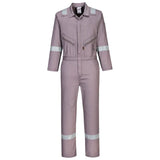 Portwest Iona Cotton Coverall c814 - Grey - Customisable Coveralls