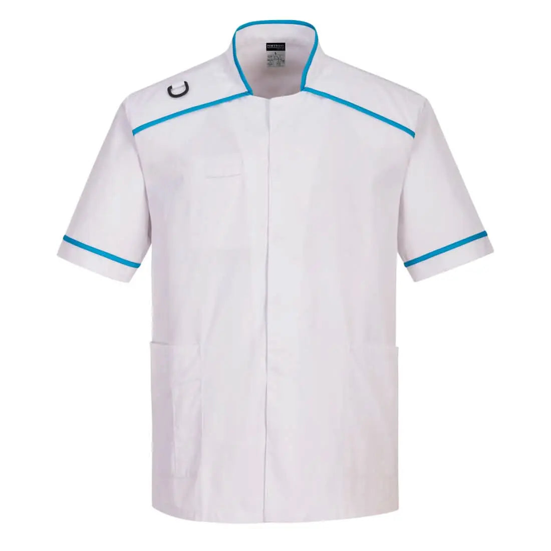 Portwest MenS Medical Tunic C821 - White Aqua - Customisable Tunic