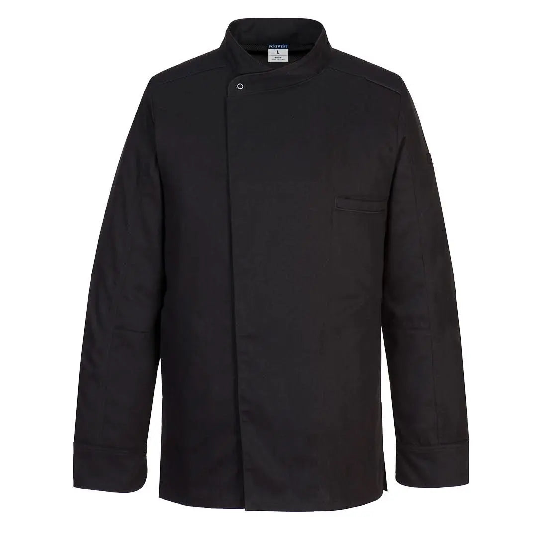 Portwest ChefS Mesh Air Pro Surrey Jacket LS C835 - Black - Customisable Jacket