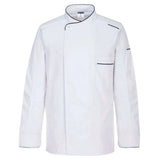 Portwest ChefS Mesh Air Pro Surrey Jacket LS C835 - White - Customisable Jacket