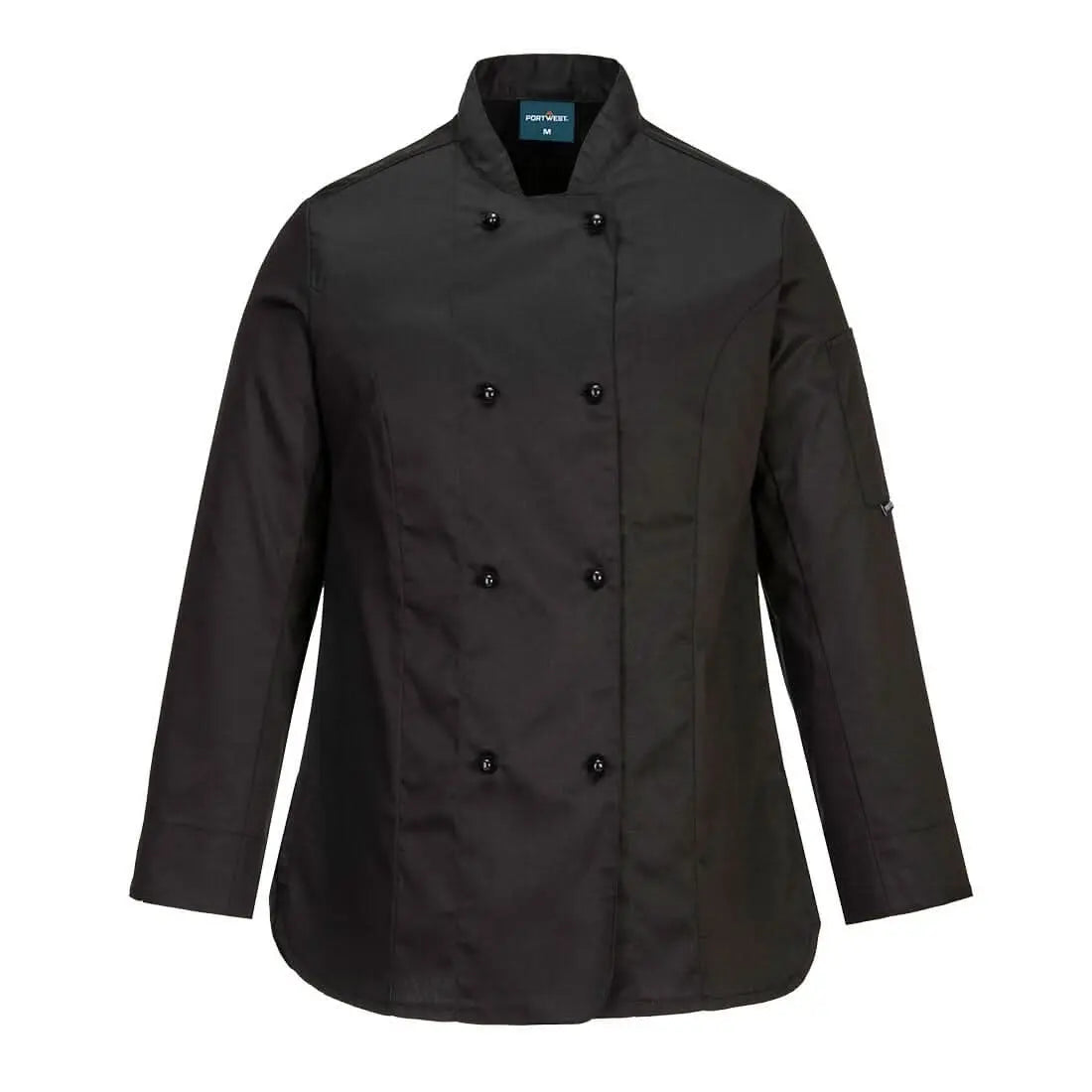 Portwest ChefS WomenS Meshair Rachel Jacket LS C837 - Black - Customisable Jacket