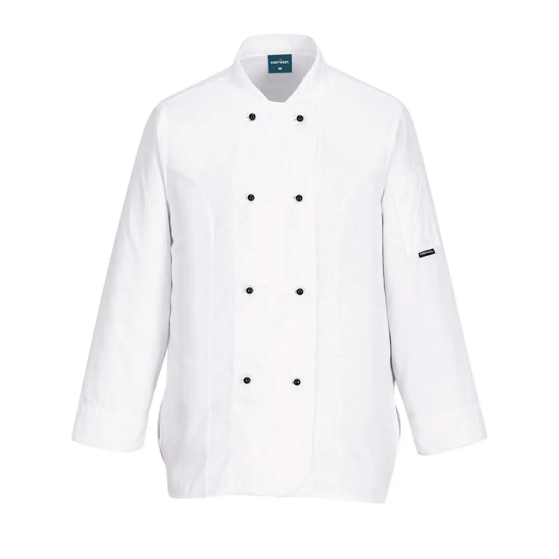 Portwest ChefS WomenS Meshair Rachel Jacket LS C837 - White - Customisable Jacket