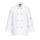 Portwest ChefS WomenS Meshair Rachel Jacket LS C837 - White - Customisable Jacket