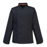 Portwest ChefS Meshair Pro Jacket LS C838 - Black - Customisable Jacket