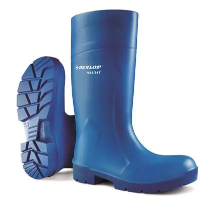 Dunlop Purofort Multigrip Safety Wellingtons Ca61131 - Blue - Customisable Wellingtons