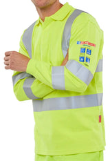 Beeswift Arc Compliant Hi Vis Anti Static Polo Shirt Carc12 Sy - - Customisable Polo Shirts