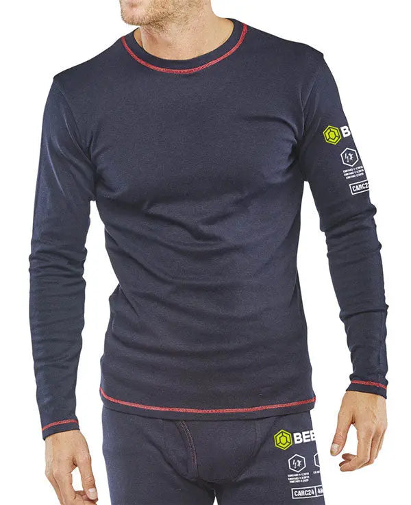 Beeswift Arc Compliant Under Garment T Shirt Carc22 - Navy Blue - Customisable T-Shirts