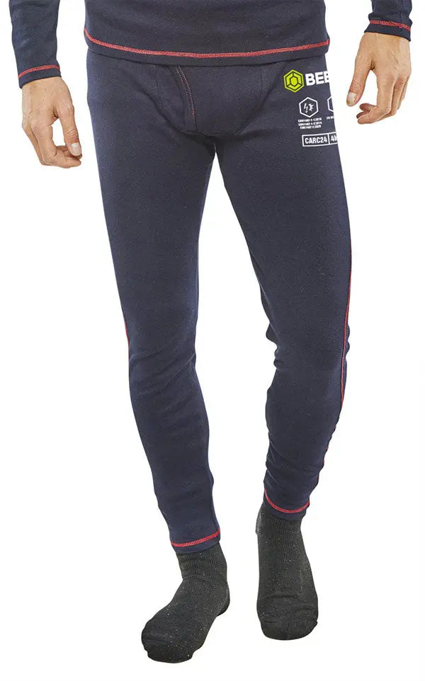 Beeswift Arc Compliant Under Garment Long John Trousers Carc24 - Navy Blue - Customisable Trousers