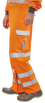 Beeswift Arc Compliant Hi Vis Rail Spec Trousers Carc152 - - Customisable Trousers