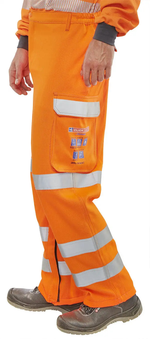 Beeswift Arc Compliant Hi Vis Rail Spec Trousers Carc152 - - Customisable Trousers