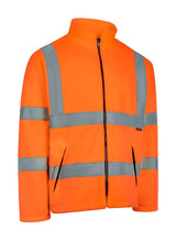 Beeswift Carnoustie Hi Vis Fleece Jacket Carf - Orange - Customisable Fleeces