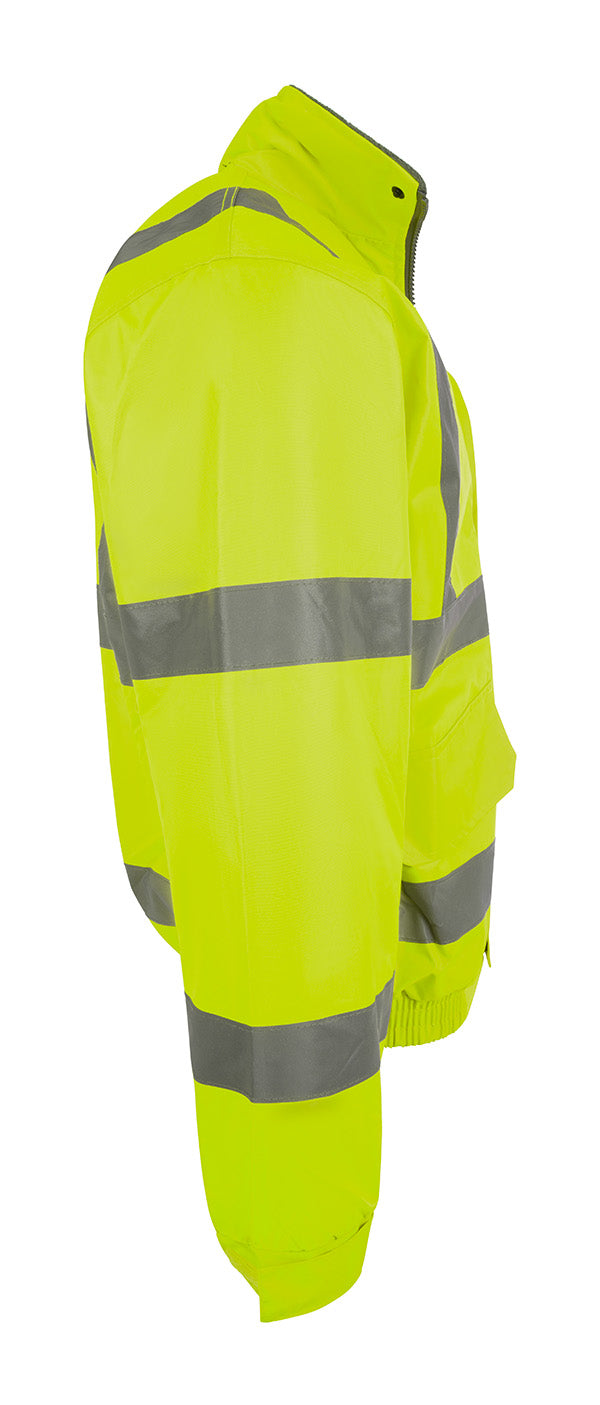 Beeswift Hi Vis Fleece Lined Bomber Jacket Cbjfl - - Customisable Bomber Jackets