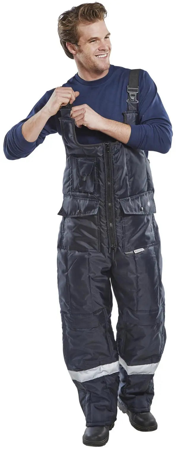 Beeswift Coldstar Freezer Bib Trousers Ccfbt - - Customisable Freezer Wear