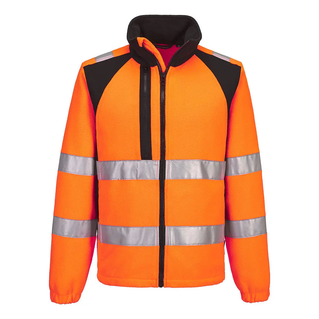 Portwest WX2 Eco Hi-Vis Fleece - Orange Black - Customisable