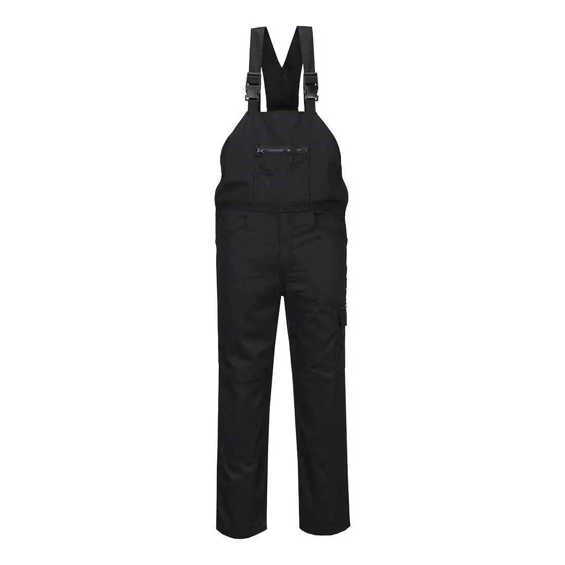 Portwest WX2 Eco Stretch Bib and Brace CD850 - Black - Customisable Coveralls