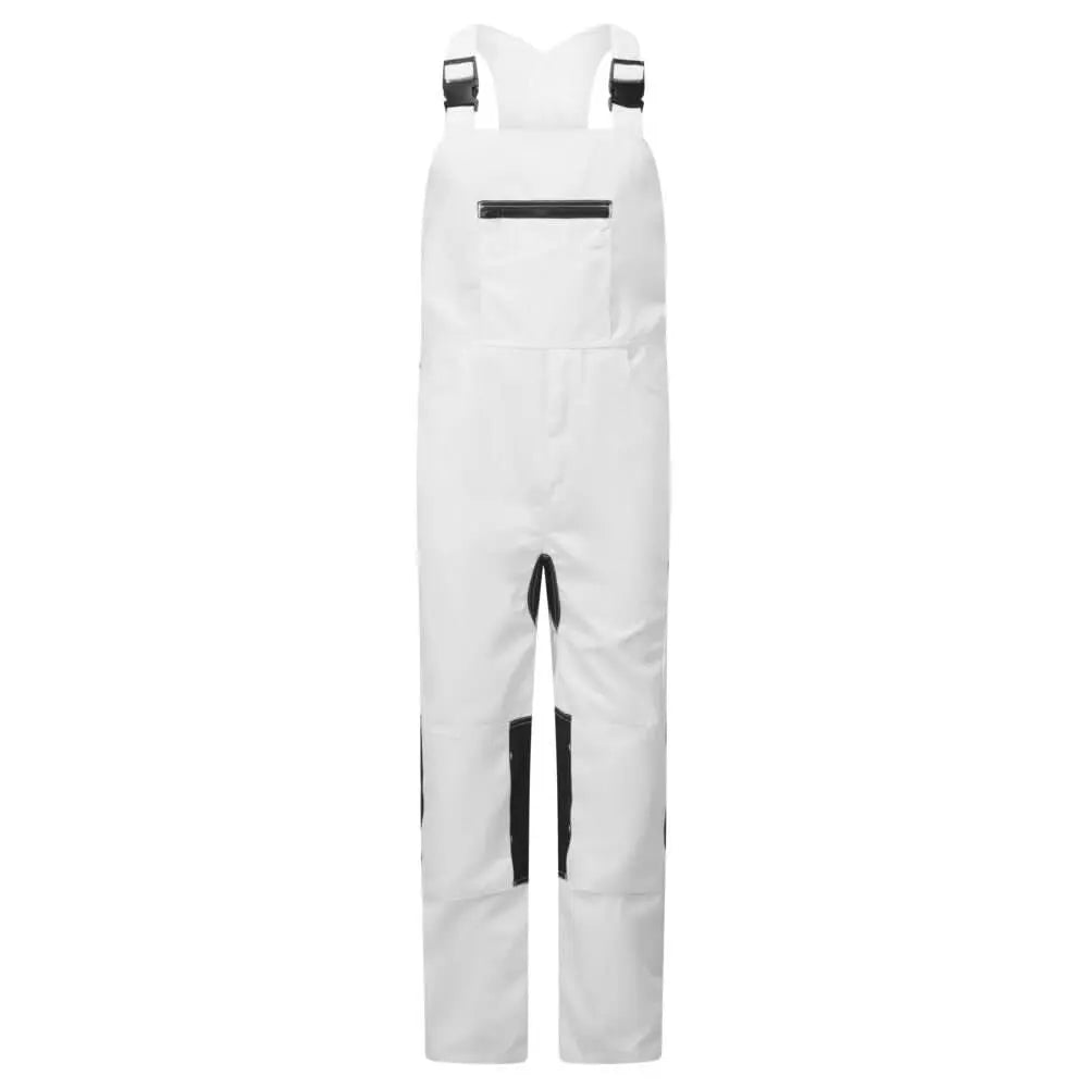 Portwest WX2 Eco Stretch Bib and Brace CD850 - White - Customisable Coveralls