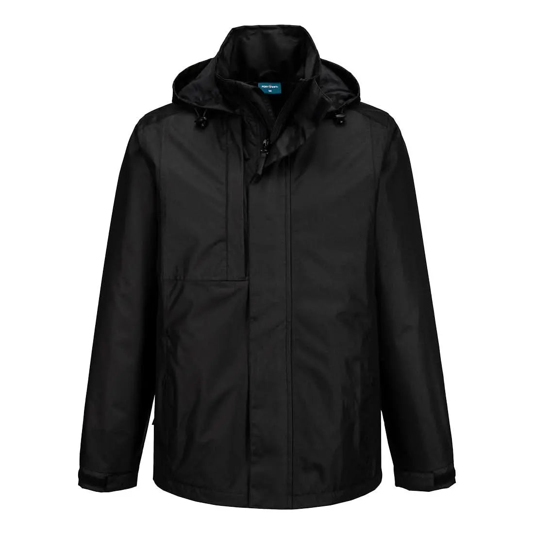 Portwest Wx2 Eco Rain Jacket CD867 - Black - Customisable Jacket