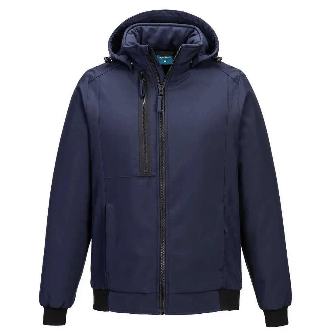 Portwest WX2 Eco Hooded Insulated Softshell (2L) cd874 - Dark Navy - Customisable Jacket