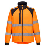 Portwest Wx2 Eco Hi Vis Softshell 2L CD875 - Orange Black - Customisable Hi-Vis Jackets