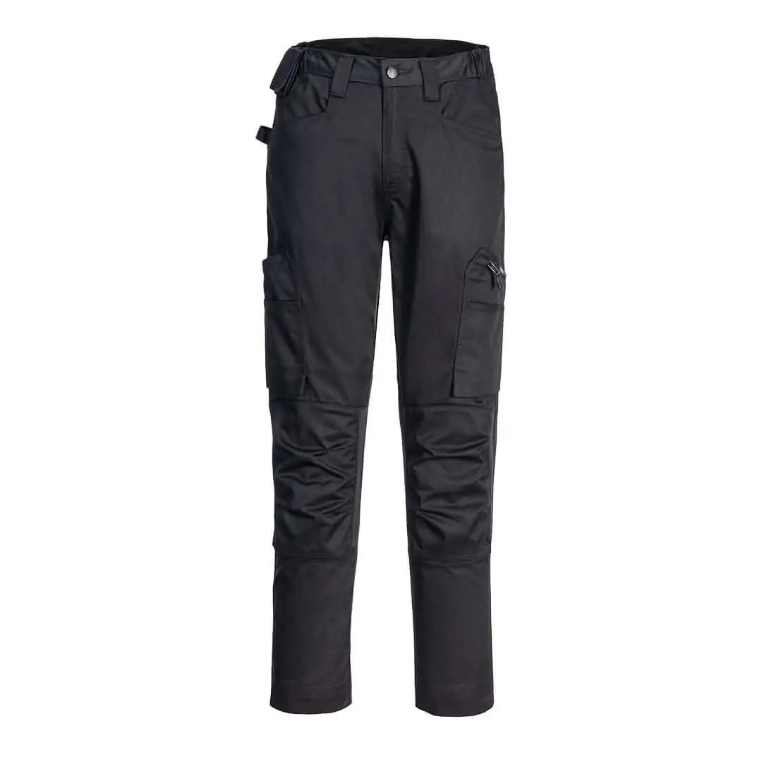 Portwest Wx2 Eco Stretch Trade Trousers Black CD881 - Black - Customisable Trousers