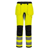 Portwest Wx2 Eco Hi-vis Holster Pocket Trousers CD889 - Yellow Black - Customisable Hi-Vis Trousers