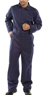 Beeswift Cotton Drill Boilersuit Cdbs - Navy Blue - Customisable Boilersuits