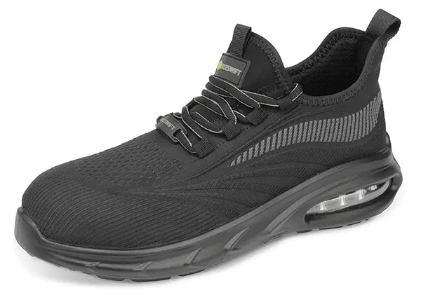 Beeswift Sutton Flyknit Composite Safety Trainer Cf101 - Black - Customisable Safety Trainers