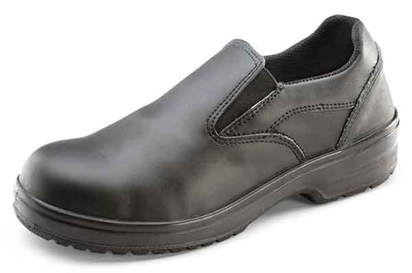 Beeswift Ladies Slip On Shoe Cf12 - Black - Customisable Safety Shoes