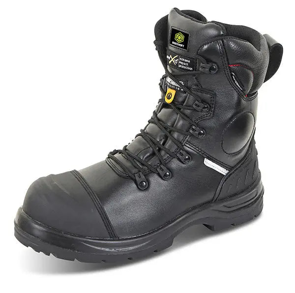 Beeswift Trencher Plus Side Zip Boot Cf67 Bl - Black - Customisable Safety Boots