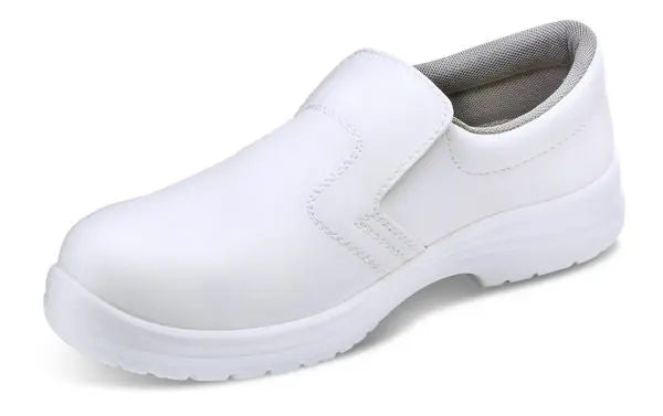 Beeswift Micro Fibre Slip On Shoe S Cf83 - White - Customisable Safety Shoes