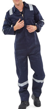 Beeswift Burgan Fire Retardant Anti Static Boilersuit Cfrasbbs - - Customisable Boilersuits