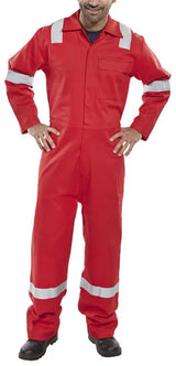 Beeswift Nordic Design Fire Retardant Boilersuit Cfrbsnd - Red - Customisable Boilersuits
