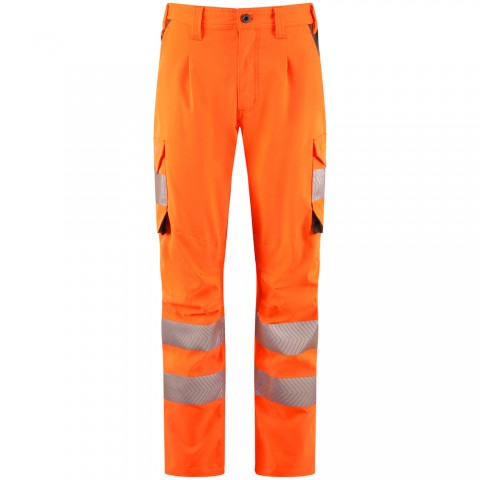 EcoViz Womens Lightweight Polyester Stretch Cargo Winswell CL05 - ORANGE - Customisable Hi-Vis Shorts & Trousers