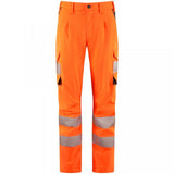 EcoViz Womens Lightweight Polyester Stretch Cargo Winswell CL05 - ORANGE - Customisable Hi-Vis Shorts & Trousers