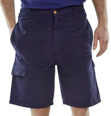 Beeswift Cargo Pocket Shorts Clcpsn - Navy Blue - Customisable Shorts