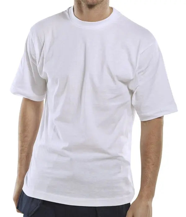 Blank Beeswift Standard T Shirt Clcts1 - White - Customisable Tee Shirts