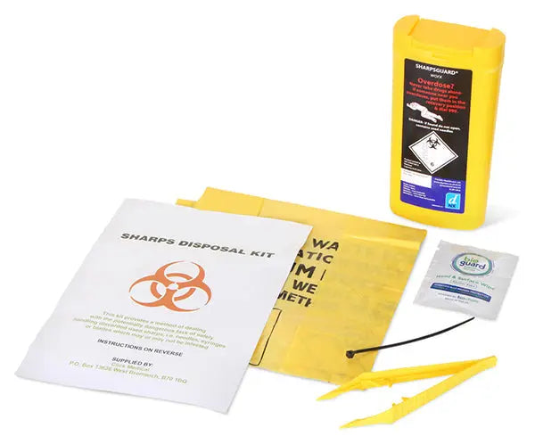 Blank Sharps Disposal Kit Cm0667 - Yellow 0.25L - Customisable Bio Spill Kits