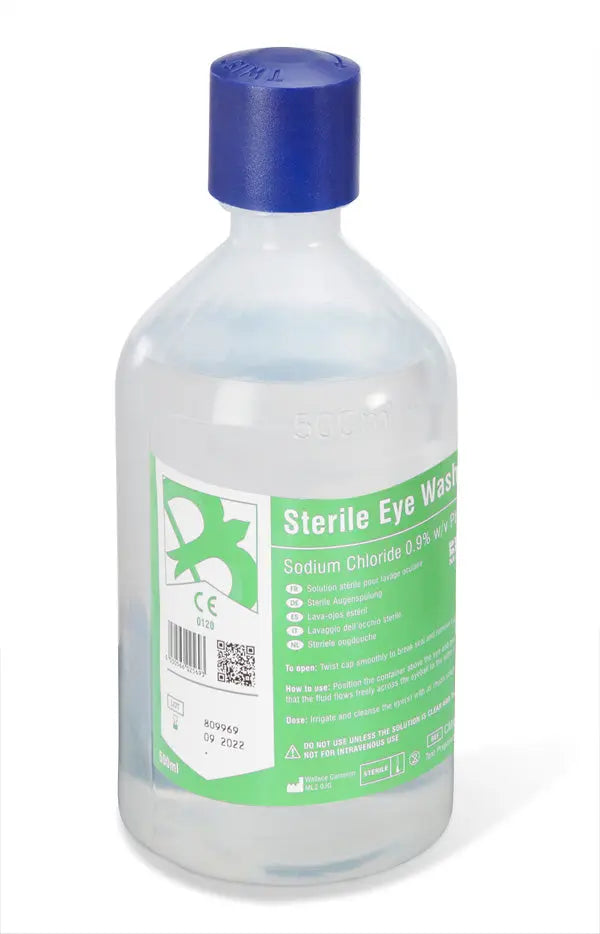 Click Medical Click Medical Eyewash Bottle Ml Cm0710 - Clear 500ML - Customisable Eye Wash