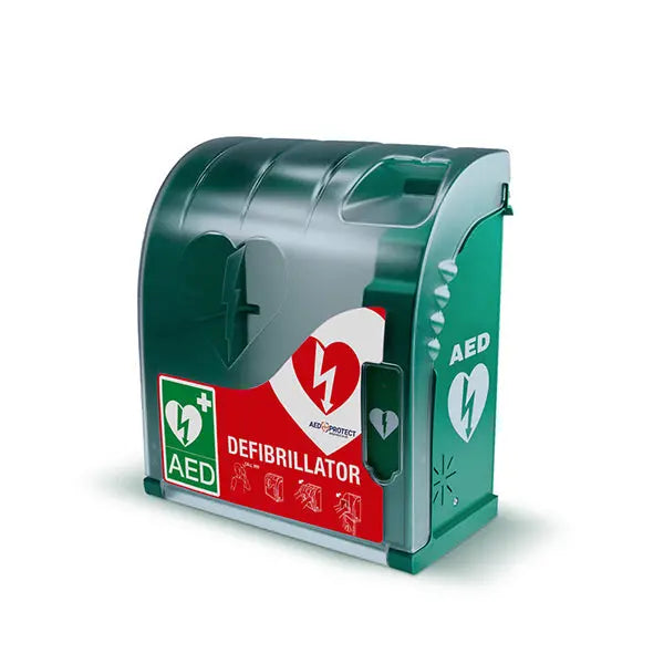 Aivia Defibrillator Cabinet Cw Heating & Alarm Cm1220 - Green 400X450X240MM - Customisable AED Cabinets & Brackets