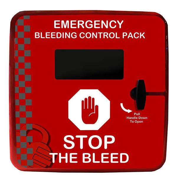 Blank Bleed Control Cabinet Cm1240 - Red 465X435X240MM - Customisable Trauma & Critical Injury