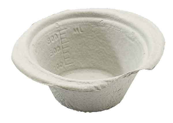 Click Medical Click Medical Disposable Paper Vomit General Purpose Bowl Mm Cm1719 - Grey 230MM - Customisable Containers
