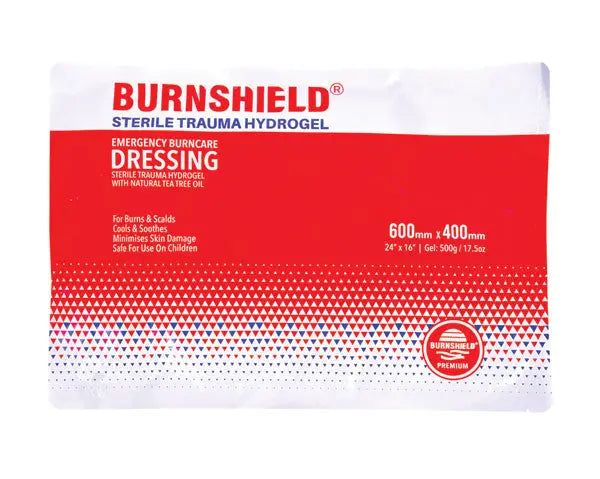 Burnshield Burnshield Sterile Trauma Hydrogel Dressing Mm X Mm Cm2335 - White Red 600MM X 400MM - Customisable Burns