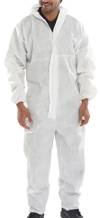 Beeswift Disposable Coverall Microporous Type Coc20 - White - Customisable Coveralls