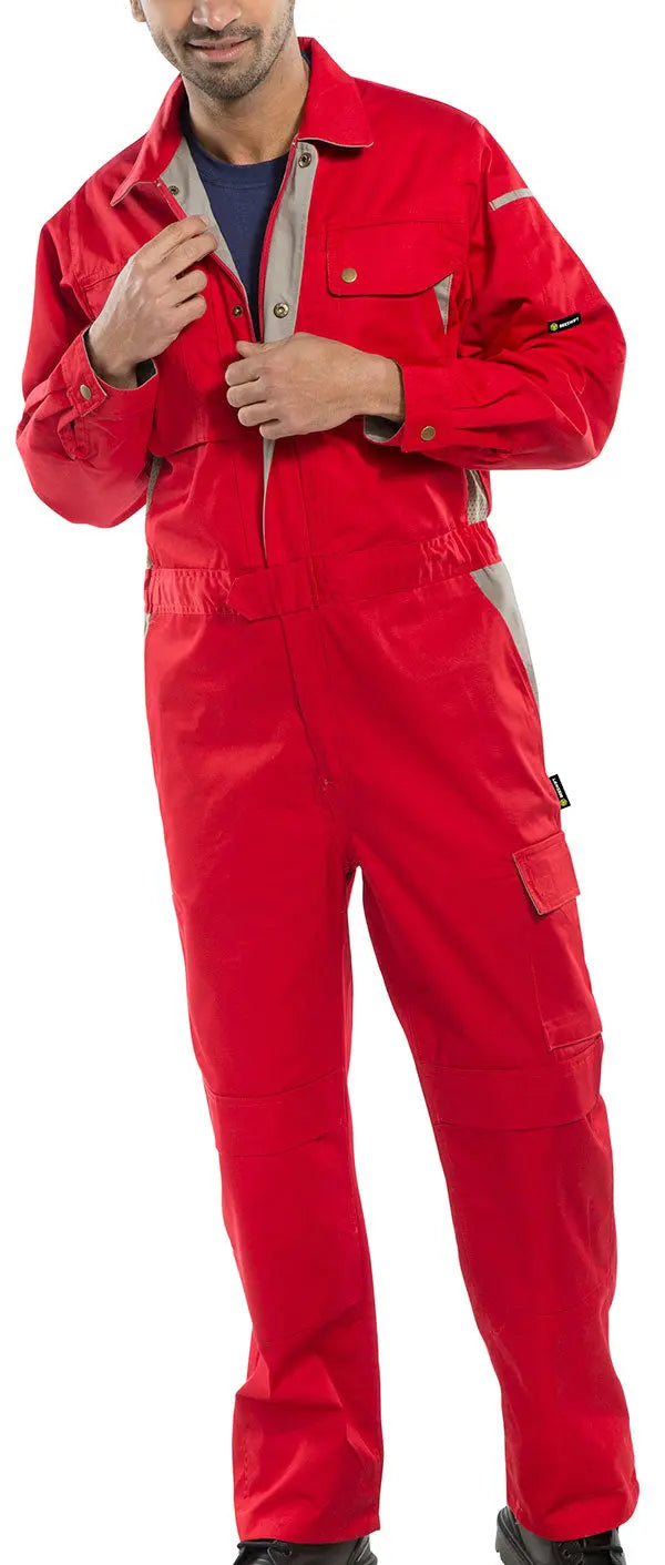 Beeswift Premium Boilersuit Cpc - Red - Customisable Boilersuits