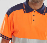 Beeswift Hi Vis Two Tone Polo Shirt Cpkstten - - Customisable Polo Shirts