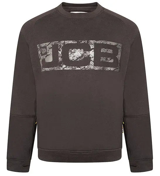 Jcb Workwear Trade Sweatshirt Crew - Black - Customisable Sweatshirts