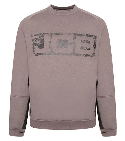 Jcb Workwear Trade Sweatshirt Crew - Grey - Customisable Sweatshirts